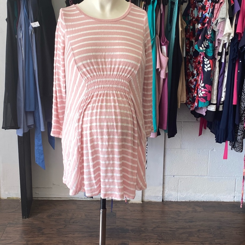 Striped maternity sweater